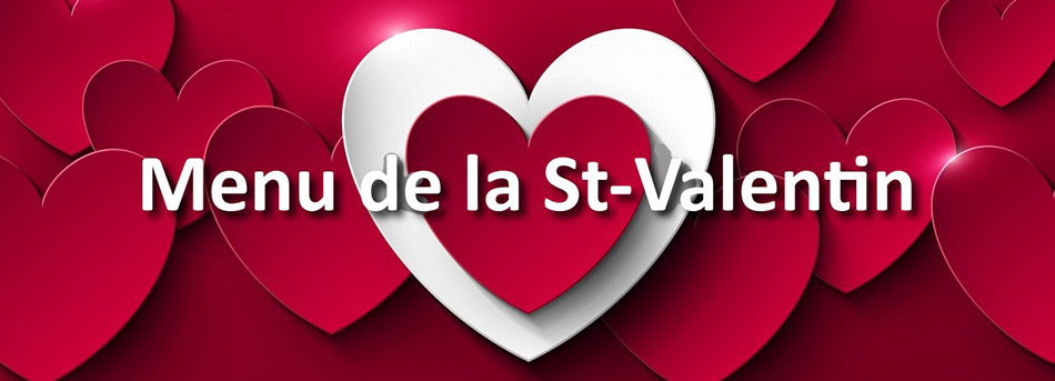 Menu de la saint valentin